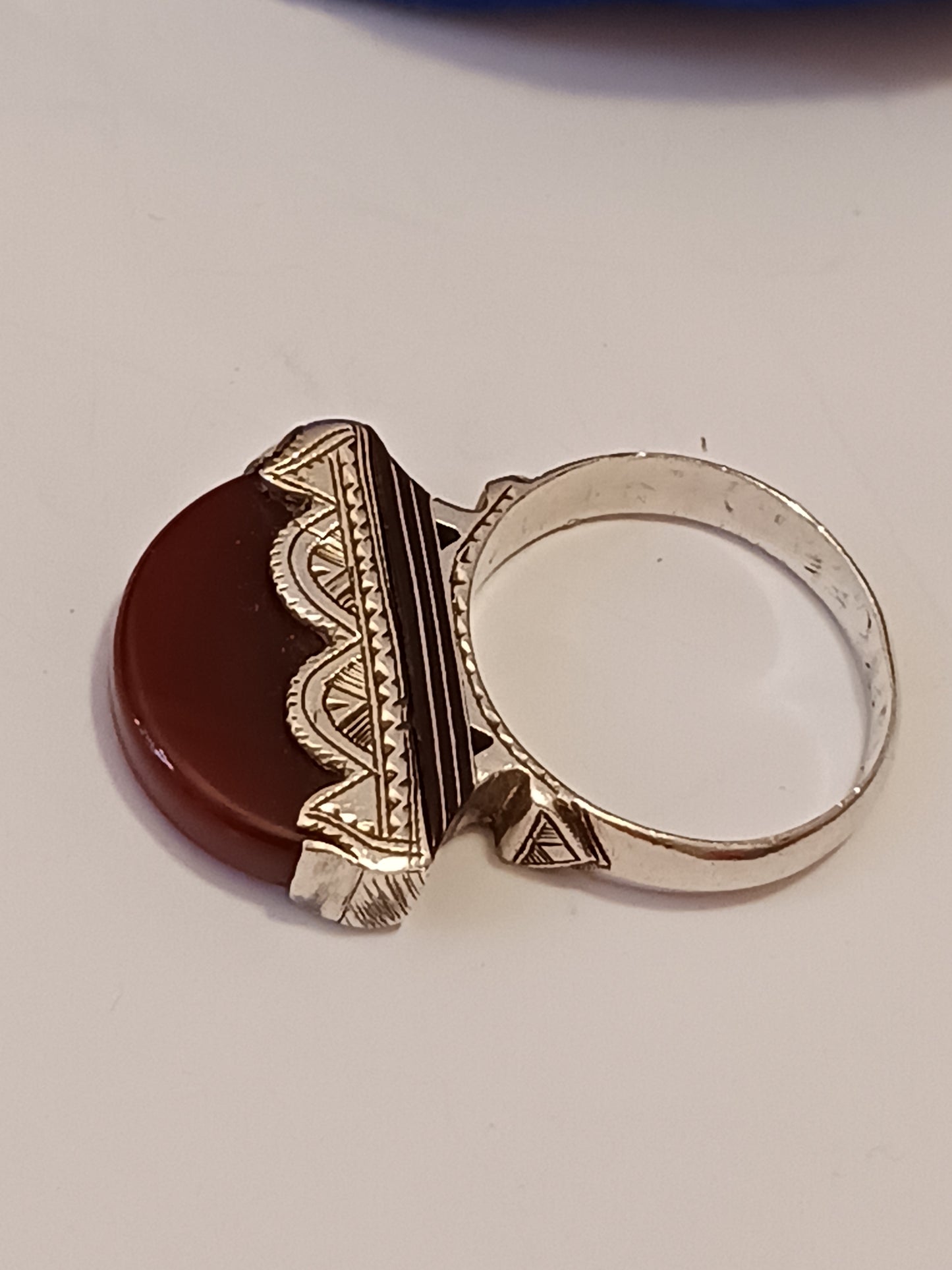 Bague touareg en argent massif
