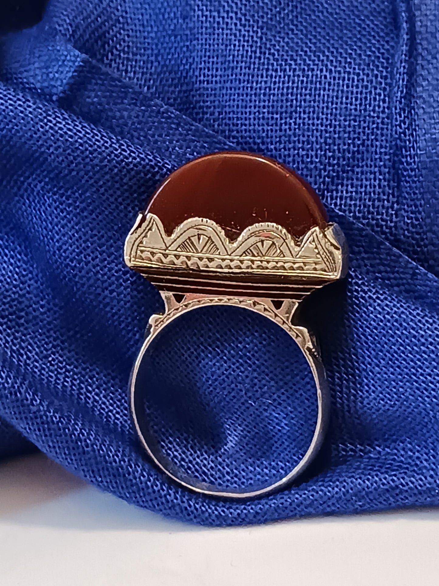 Bague touareg en argent massif