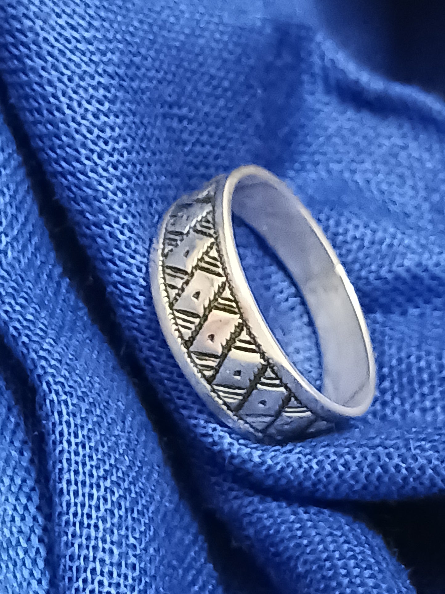 Bague touareg en argent massif